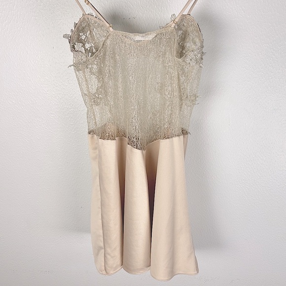 Flora Nikrooz Showstopper Chemise & Robe Set BHLDN bride honeymoon 2 piece Sz Sm - Picture 7 of 15